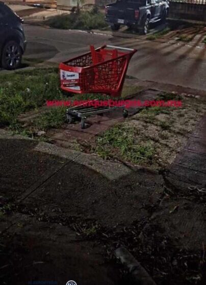 Se robaron 40 carritos de supermercado de Soriana Acaya de Coatza