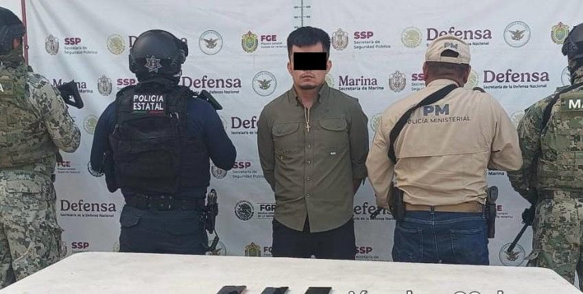  Detenido Carlos Manuel “N” alias “El Burrito”, presunto operador criminal en el sur de Veracruz