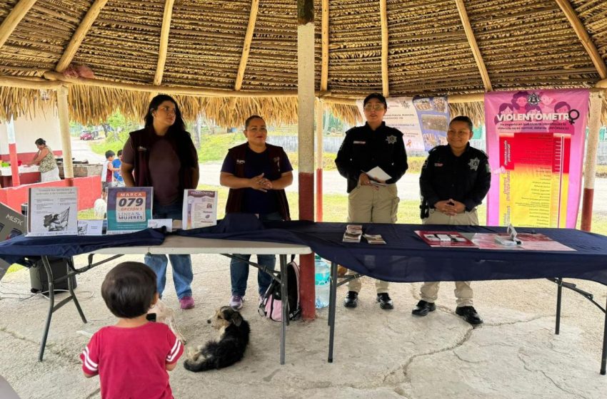  Refuerzan Seguridad y Prevención para Mujeres en Ejidos de Coatzacoalcos