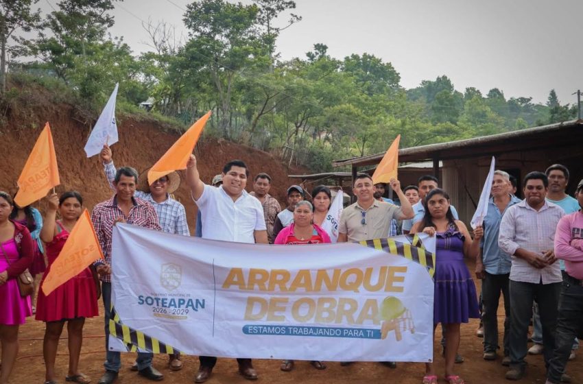  “Buscamos levantar la infraestructura urbana para impulsar el desarrollo de las comunidades”: Obras Públicas de Soteapan